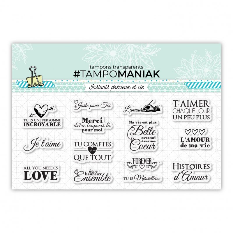 Set de 14 tampons clear Forever - 10x21cm