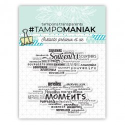 Tampon souvenirs et moments - 10x10cm