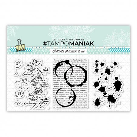 Tampons 3 tampons correspondances - 10x21cm