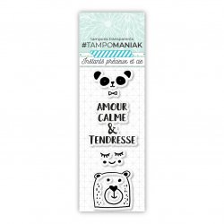 Tampon panda tendresse - 13x5,5cm