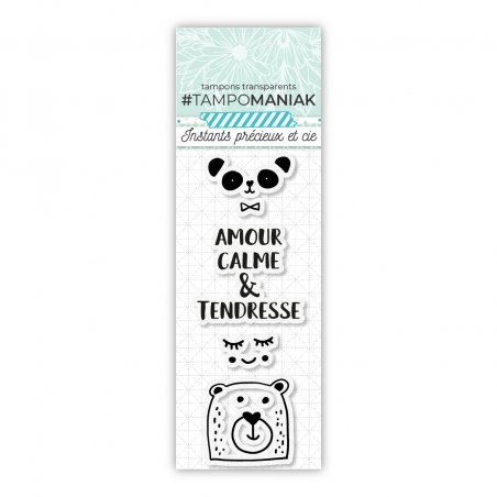 Tampon panda tendresse - 13x5,5cm