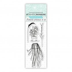 Tampon plantes en pot - 13x5,5cm