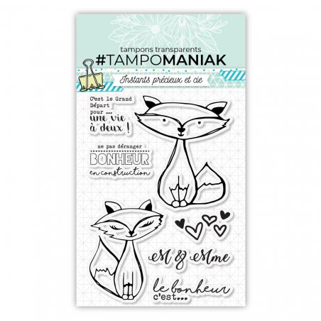 Tampon m & ms renard - 10x15cm