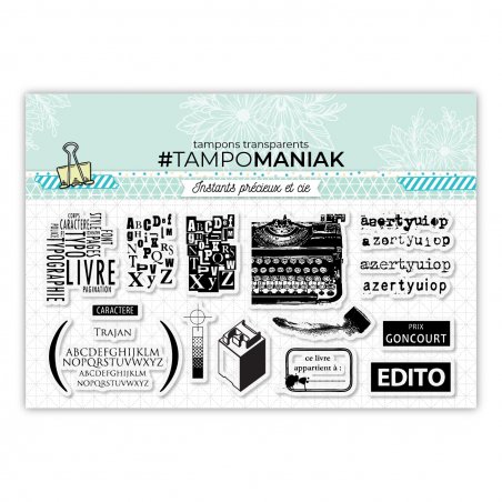 Set de tampons clear edito - 10x21cm