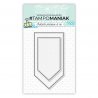 Tampon cadres fanions pointus 1 - 10x15cm