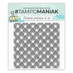 Tampon tampon de fond - palme - 15x15cm
