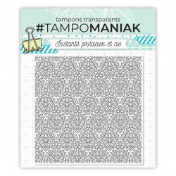 Tampon faïence motif 4 - 15x15cm