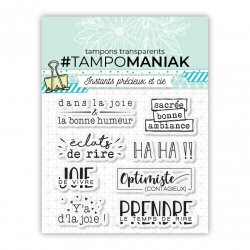 Planche de tampons - Joie de vivre - 10x10cm