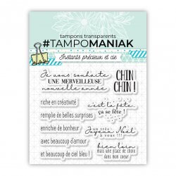 Planche de tampons - Belle année - 10x10cm