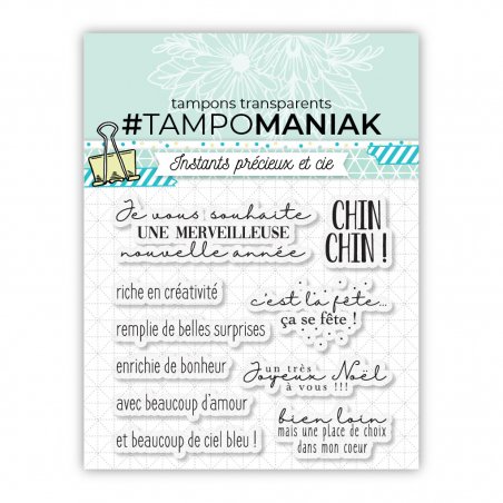 Planche de tampons - Belle année - 10x10cm