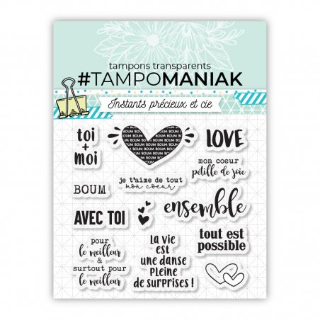 Planche de tampons - Pour le meilleur et pour le meilleur - 10x10cm