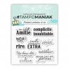 Planche de tampons - Complicité & Amitiés - 10x10cm