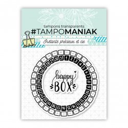 Planche de tampons - Happy box - 10x10cm