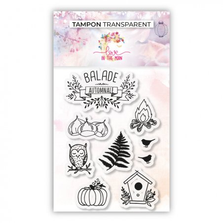 Set de 9 tampons - Balade automnale - 6,5x9,5cm