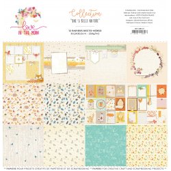 Conjunto de 12 papeles de colección - Qué hermosa naturaleza