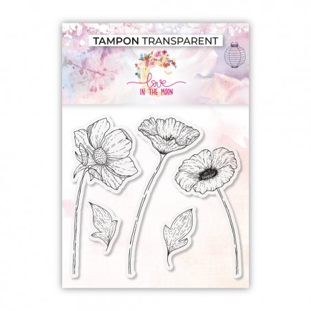 Set de 5 tampons - Fleurs & feuillages - 10,5x10cm Set de 5 tampons - Fleurs & feuillages - 10,5x10cm