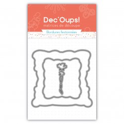 Set de 3 troqueles de corte combinados marco hexagonal -10x15cm-