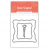 Set de 3 troqueles de corte combinados marco hexagonal -10x15cm-