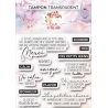 Set de 2 tampons - Vélo avec l'expression la vie est belle - 10,5x10cm