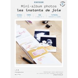 Kit pour créer mini-album photo "Instants de joie" en papier