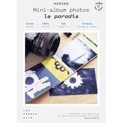 Kit pour créer mini-album photo  "Paradis" en papier