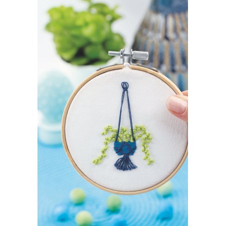 Kit Broderie Green - Chaîne de Coeurs Kit Broderie Green - Chaîne de Coeurs