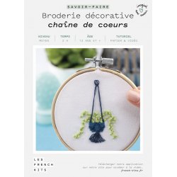 Kit Broderie Green - Chaîne de Coeurs