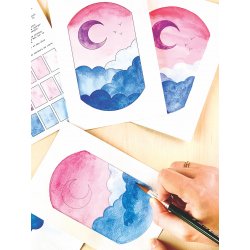 Kit Aquarelle Artisanale "Vue du ciel"