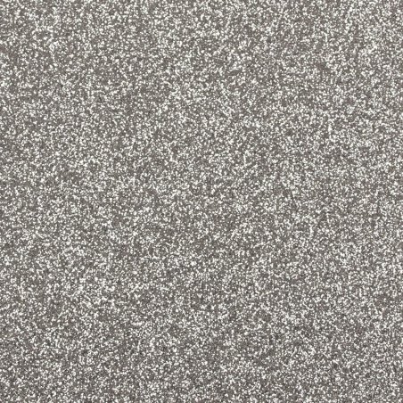 Gamme Glitter : 12 couleurs de papiers Paillettes - Set de 5 feuilles A4 - 250g/m2 - paillettes / glitters - Argent