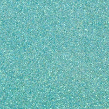 Gamme Glitter : 12 couleurs de papiers Paillettes - Set de 5 feuilles A4 - 250g/m2 - paillettes / glitters - Turquoise