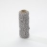 Bobine de fil bicolore Bakers Twine - 2mm x25m - Espresso Brown