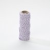 Bobine de fil bicolore Bakers Twine - 2mm x25m - Mauve Purple