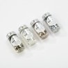 Confettis Or hexagones, Blanc glacier ronds, Or rose carrés, Etoiles miroirs