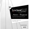Bloc de 10 papiers Sultane - Matière - Transparent - Epais - 200g/m2
