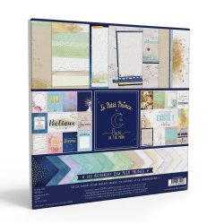 Set de 12 papiers Les rêveries du Petit Prince 250 g/m2 - 30,5x30,5 cm