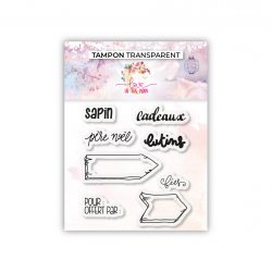 8 tampons - Pancarte sapin, cadeaux