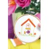 Kit Broderie décorative - Maison fleurie